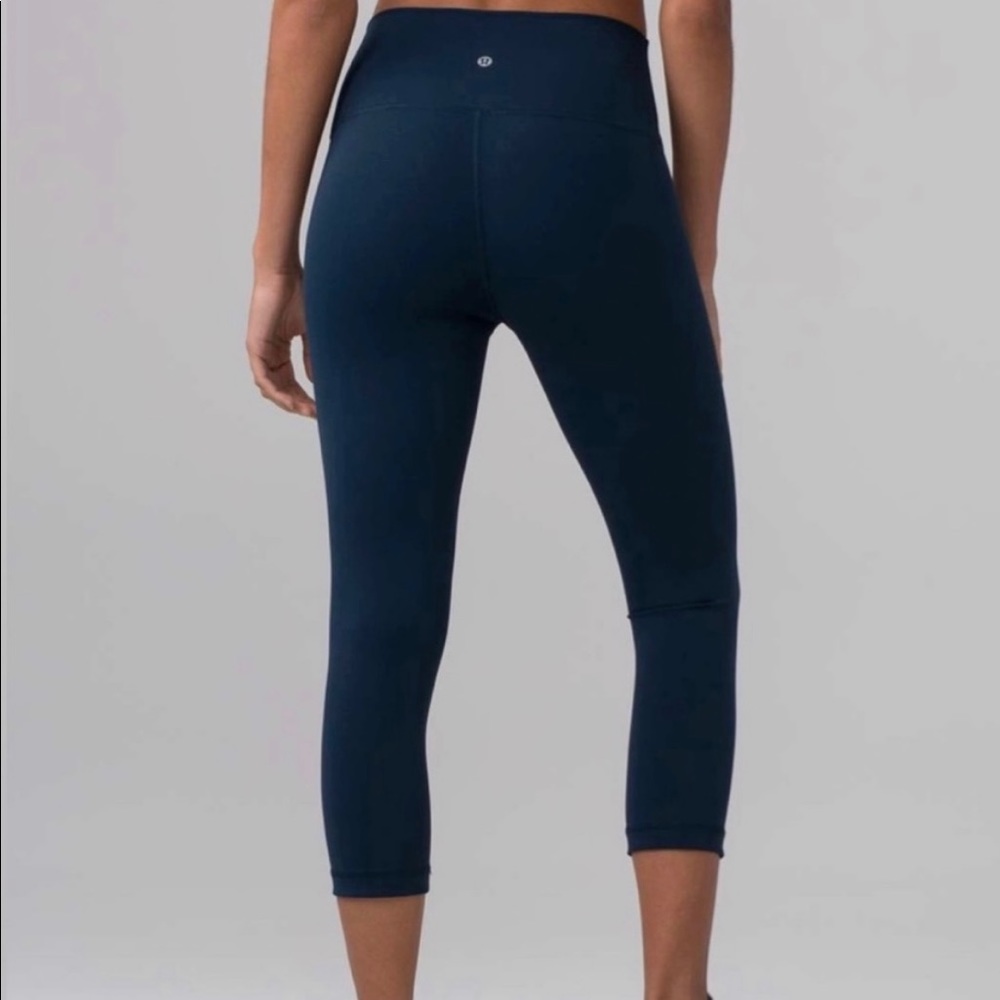 lululemon athletica Wunder Under Crop Full On Luxtreme 21" True Navy
